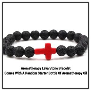 $37 Value Aromatherapy Lava Bead Bracelet & Oil